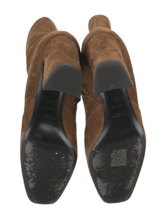 Saint Laurent Suede Slouch Boots