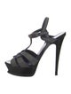 Yves Saint Laurent Canvas T-Strap Sandals