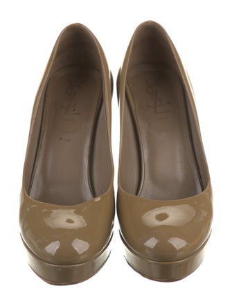 Yves Saint Laurent Rive Gauche Patent Leather Pumps