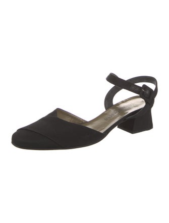 Yves Saint Laurent Canvas Slingback Pumps