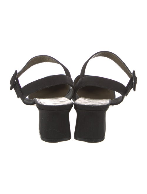 Yves Saint Laurent Canvas Slingback Pumps