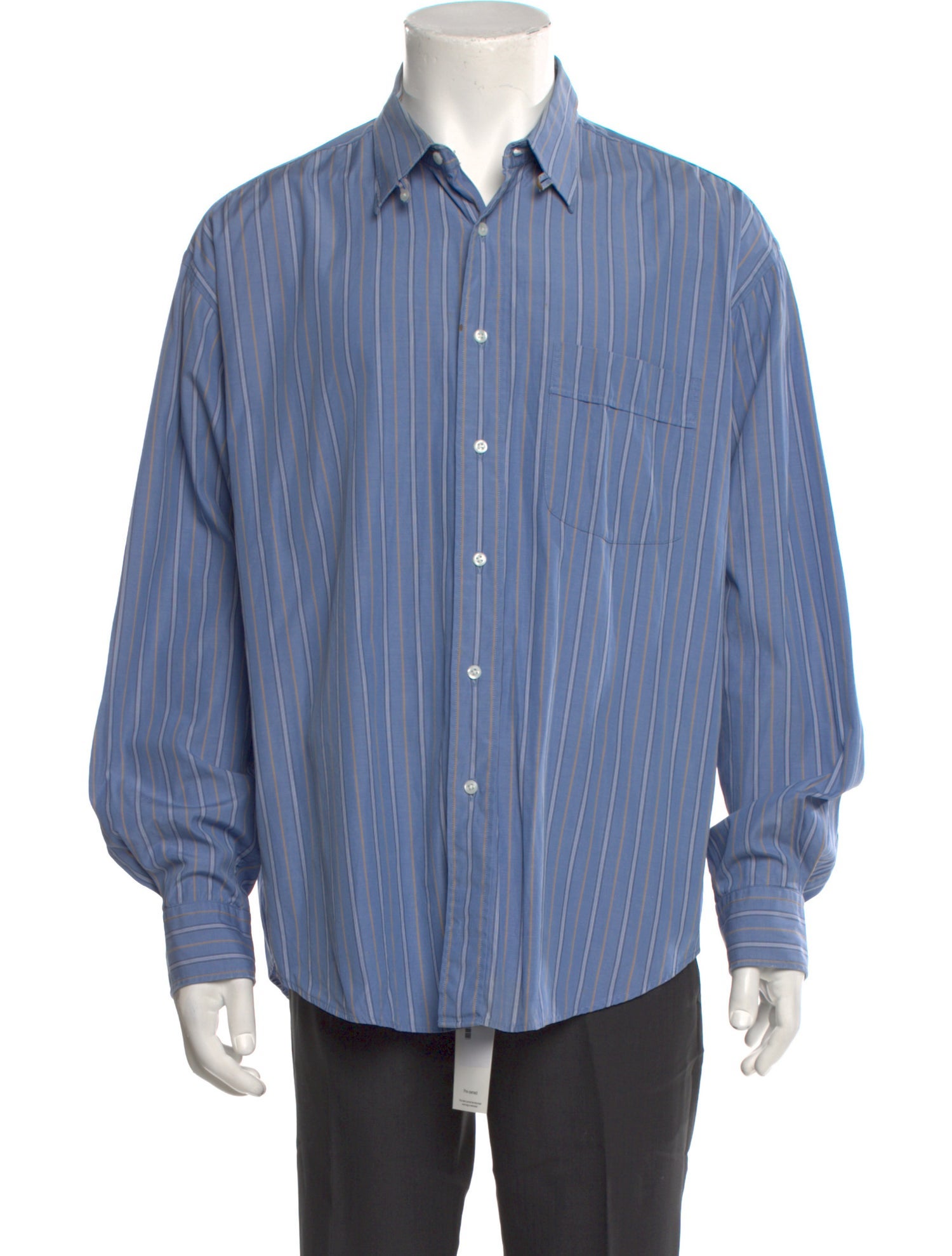 Yves Saint Laurent Striped Long Sleeve Shirt