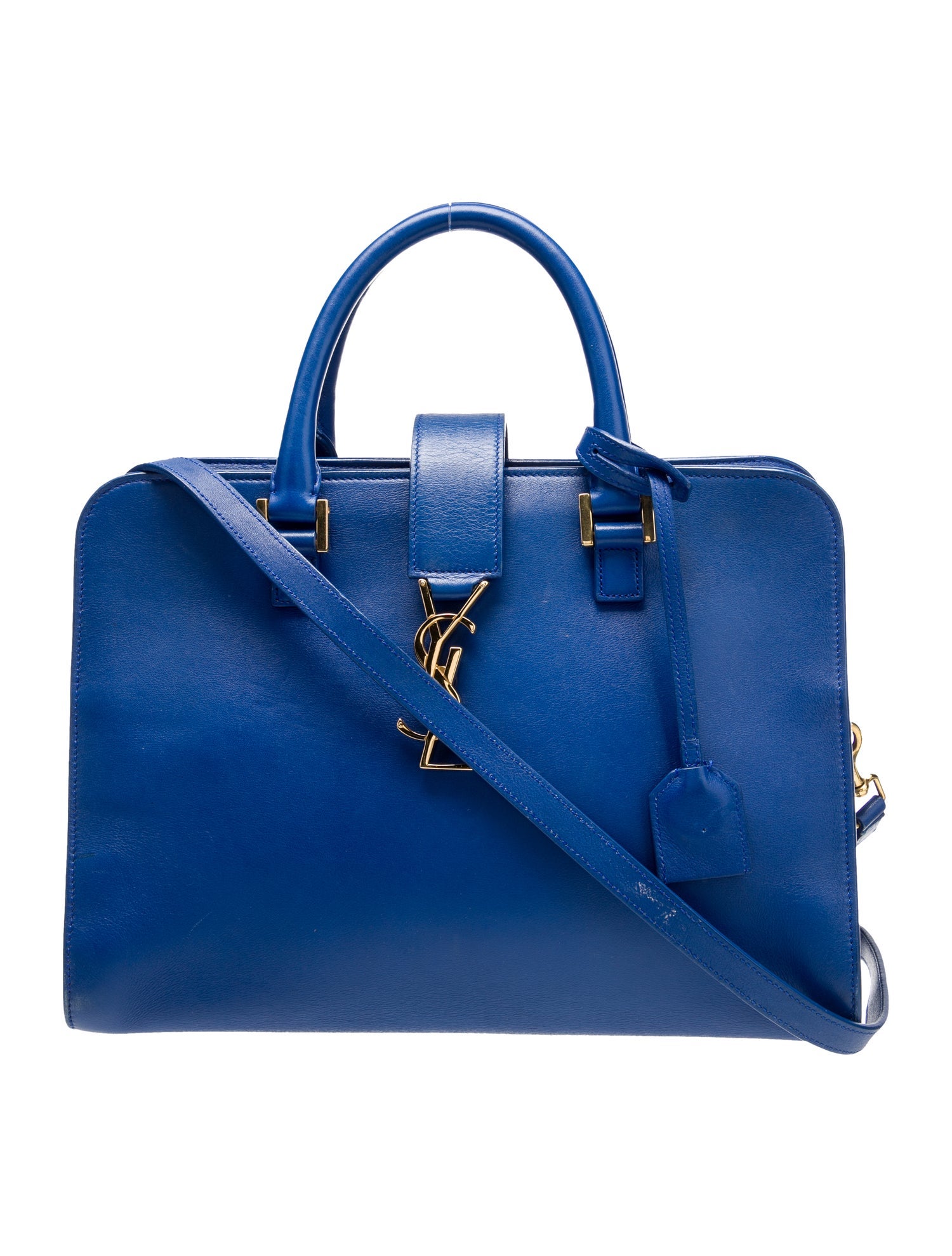 Saint Laurent Calfskin Monogram Cabas w/ Strap Small