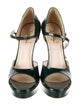 Yves Saint Laurent Rive Gauche Patent Leather Sandals