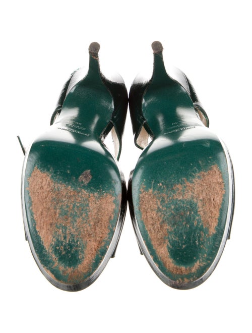 Yves Saint Laurent Rive Gauche Patent Leather Sandals