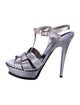 Yves Saint Laurent Leather T-Strap Sandals