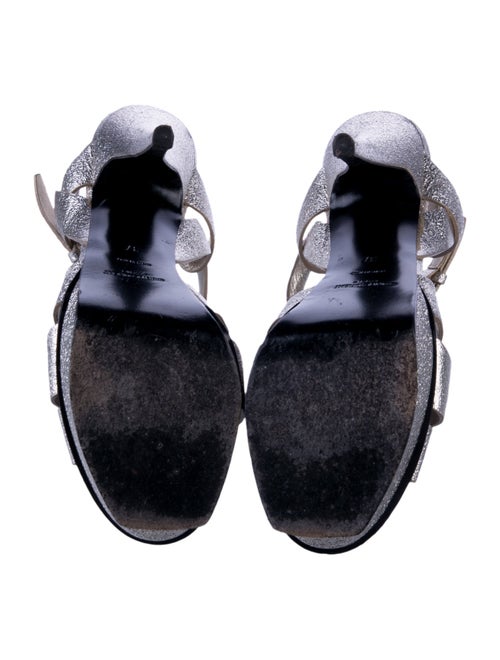 Yves Saint Laurent Leather T-Strap Sandals