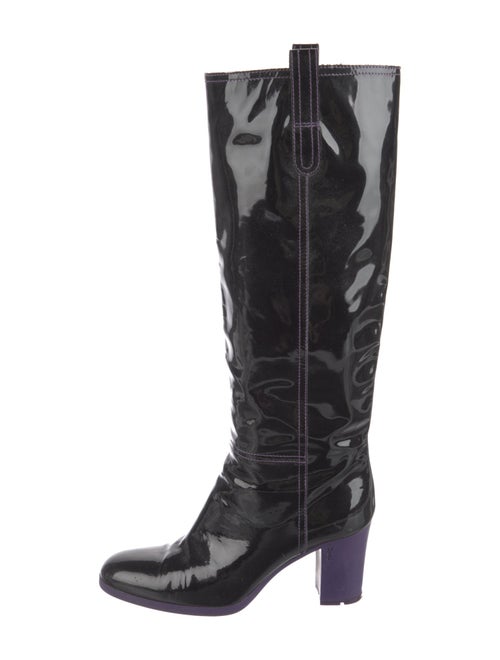 Yves Saint Laurent Patent Leather Riding Boots