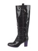 Yves Saint Laurent Patent Leather Riding Boots