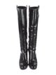 Yves Saint Laurent Patent Leather Riding Boots