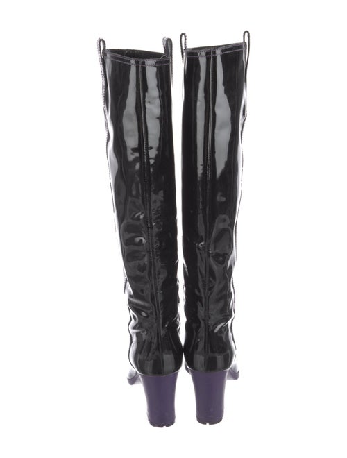 Yves Saint Laurent Patent Leather Riding Boots
