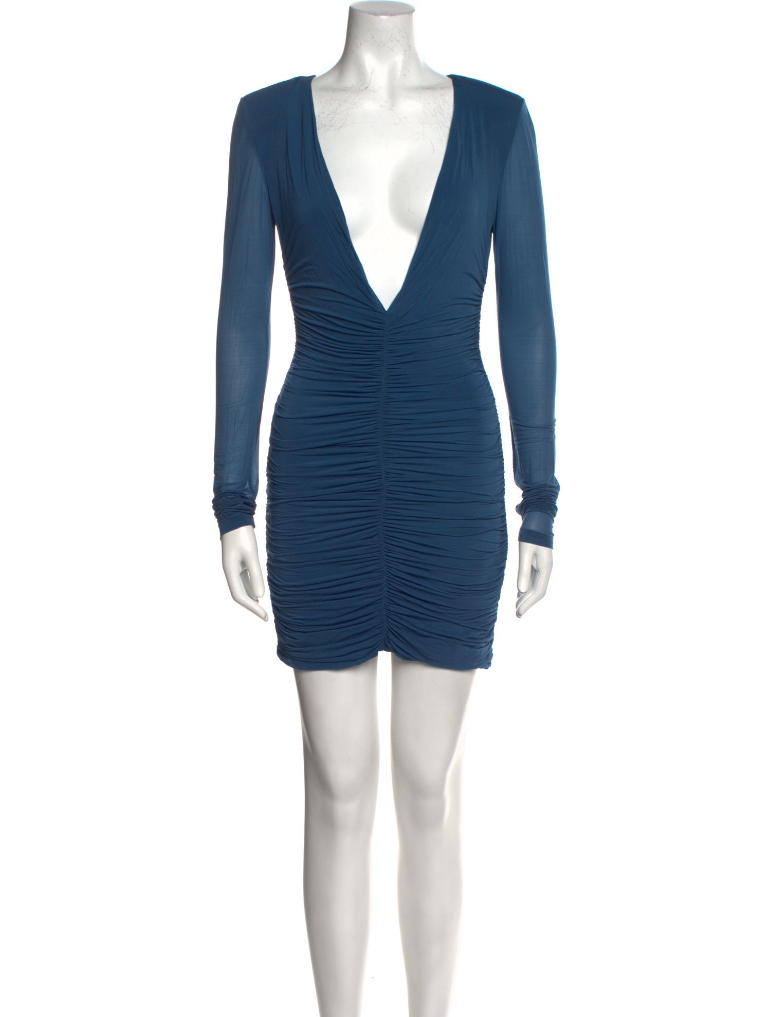 Yves Saint Laurent V-Neck Mini Dress