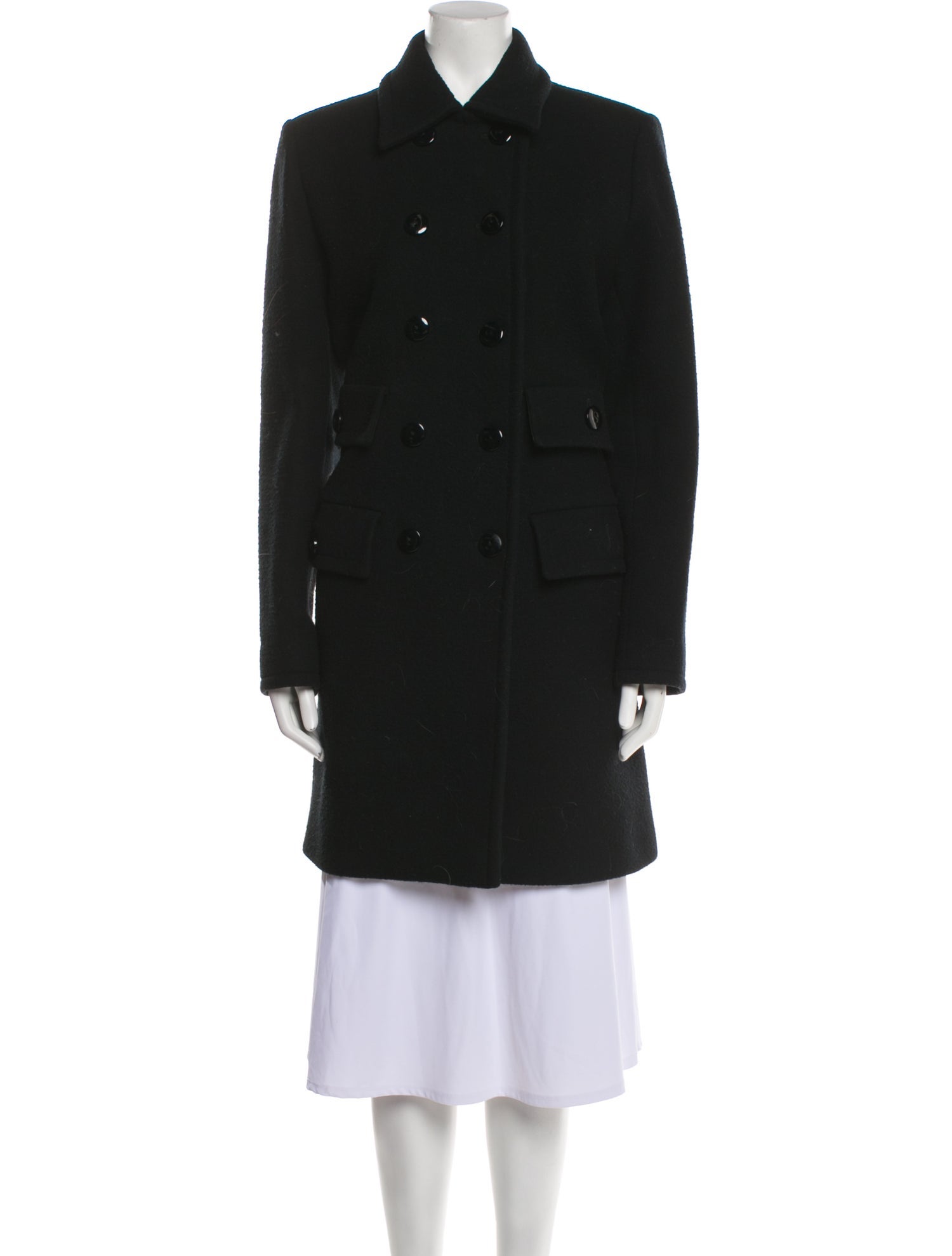 Yves Saint Laurent Wool Peacoat
