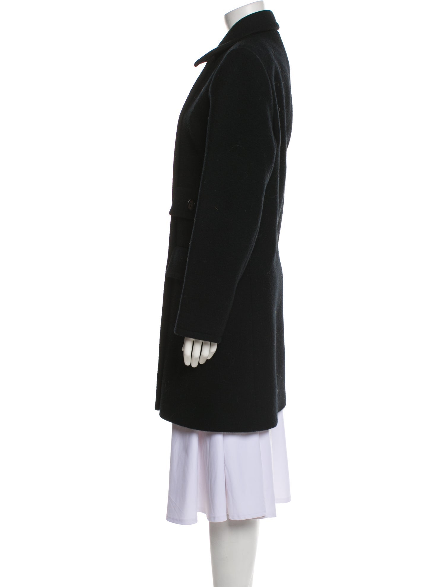 Yves Saint Laurent Wool Peacoat