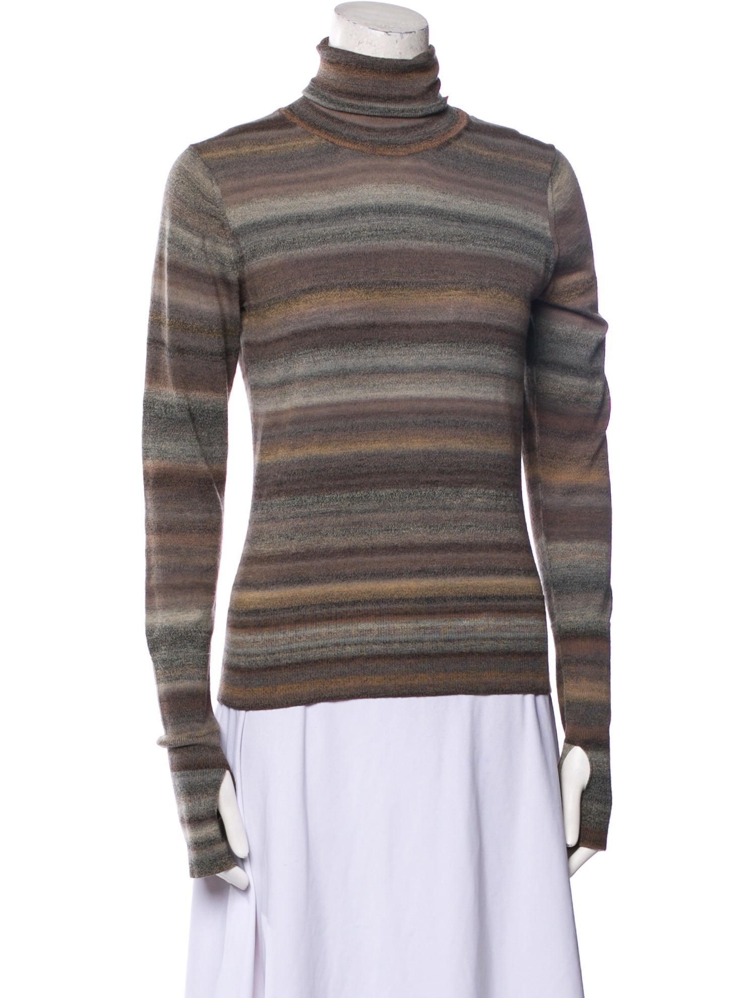 Yves Saint Laurent Wool Striped Sweater