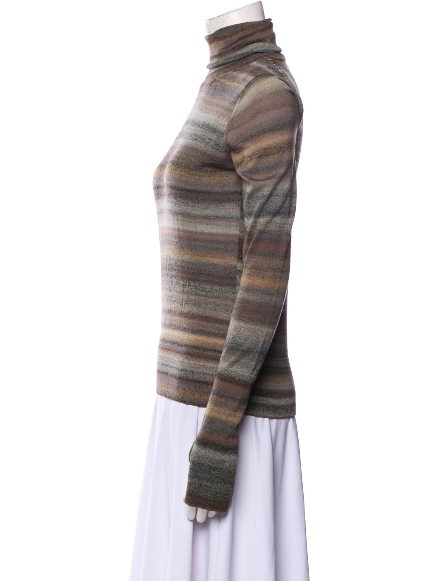 Yves Saint Laurent Wool Striped Sweater