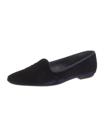 Yves Saint Laurent Velvet Loafers