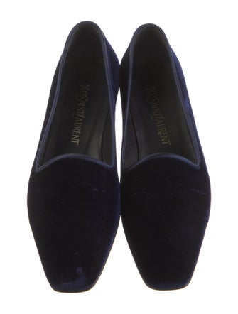 Yves Saint Laurent Velvet Loafers