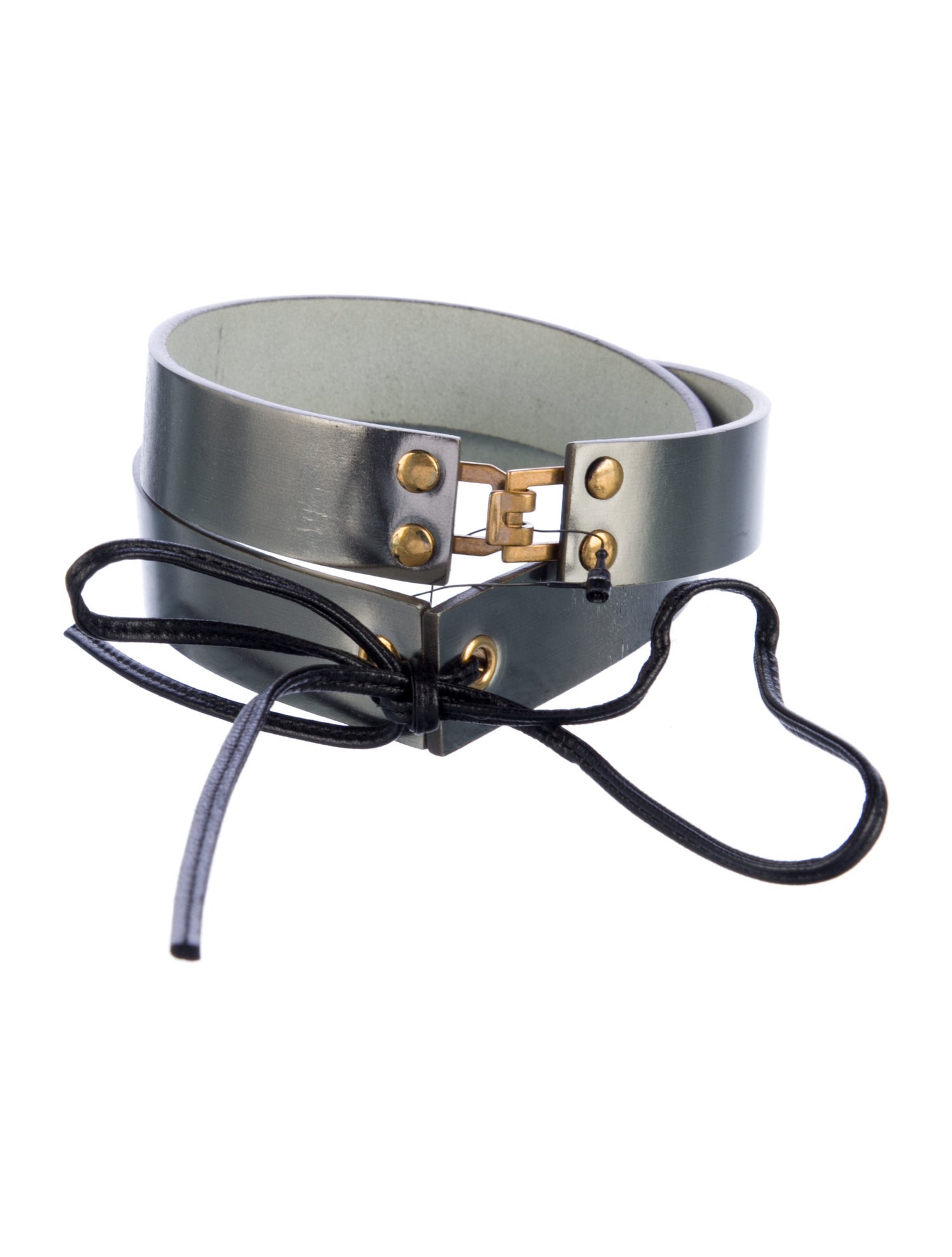 Yves Saint Laurent Skinny Leather Waist Belt