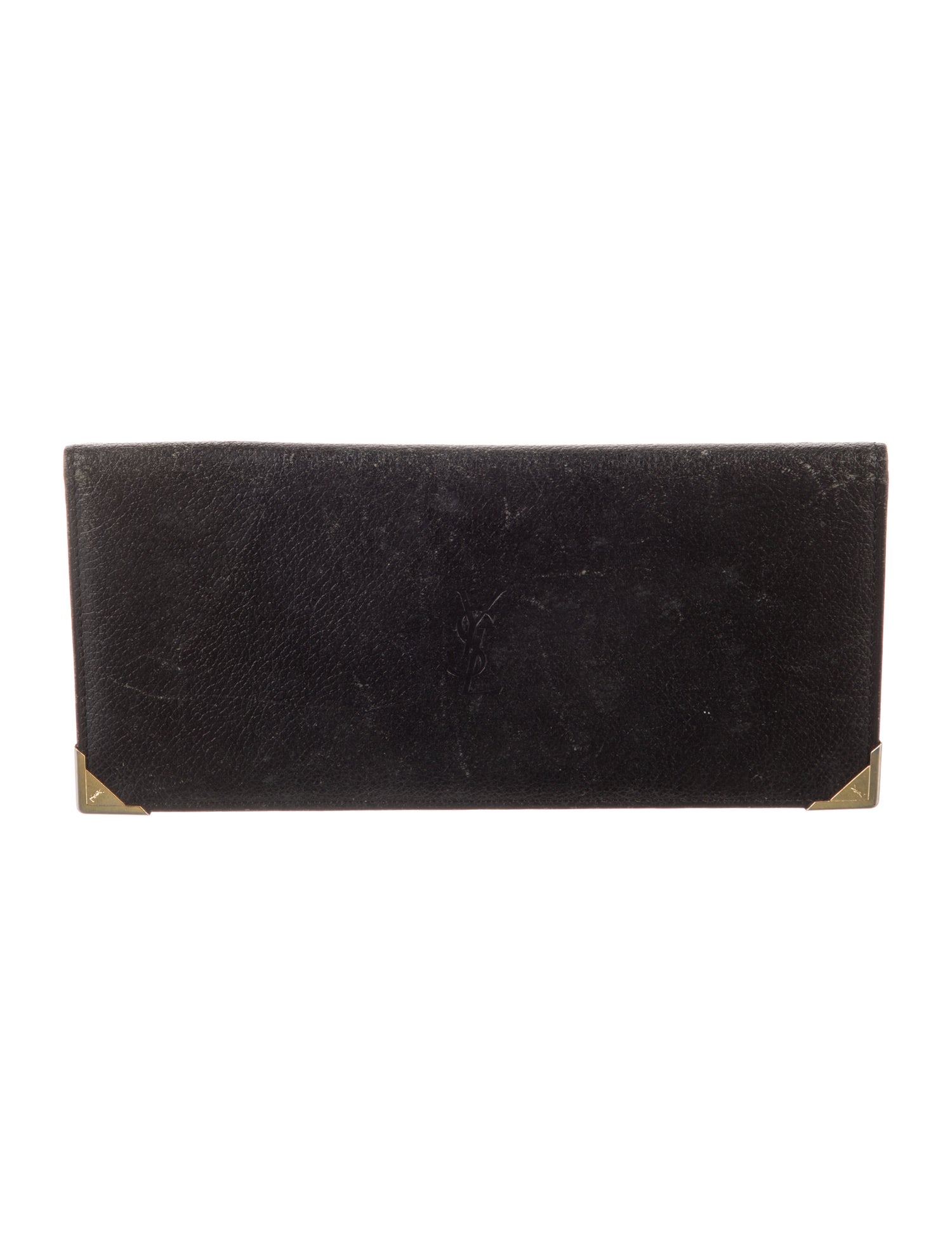 Yves Saint Laurent Leather Printed Bifold Wallet