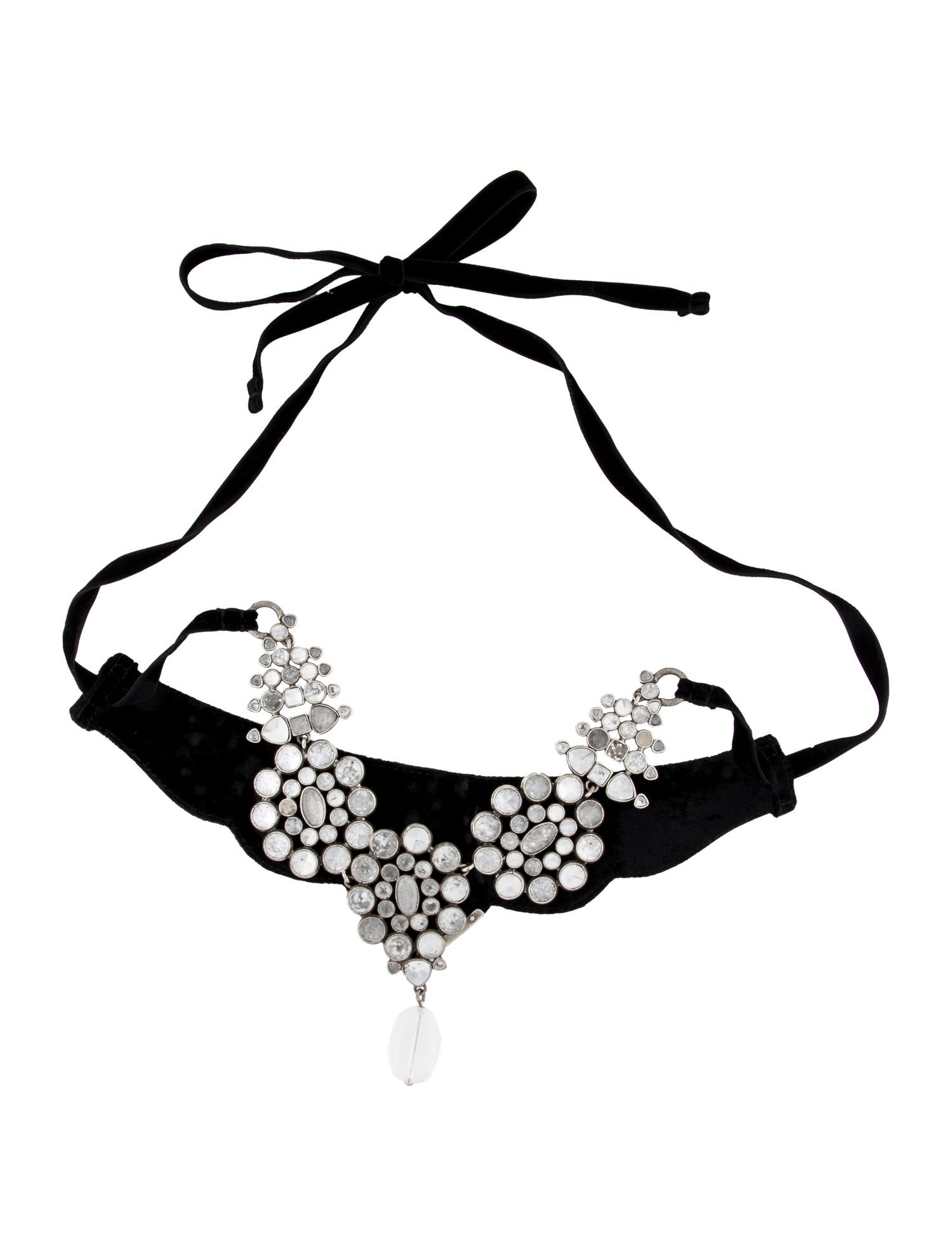 Yves Saint Laurent Mughal Prisms Plastron Choker Necklace