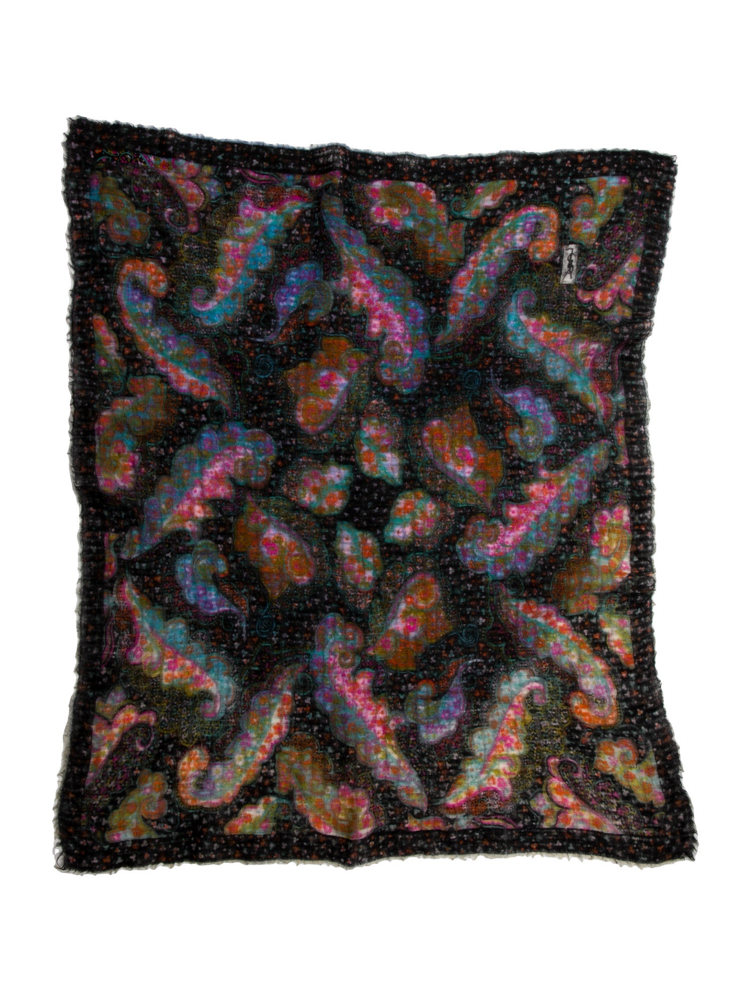 Yves Saint Laurent Wool Printed Scarf