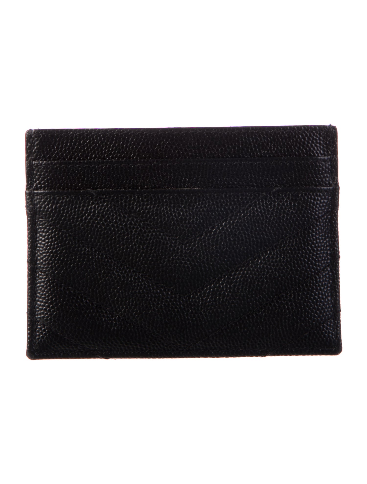 Yves Saint Laurent Leather Graphic Print Card Holder