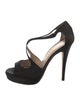 Yves Saint Laurent Rive Gauche Satin Cutout Accent D'Orsay Pumps