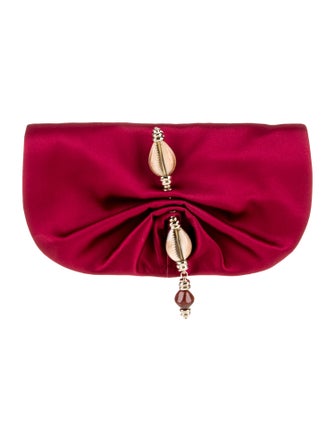 Yves Saint Laurent Rive Gauche Satin Clutch