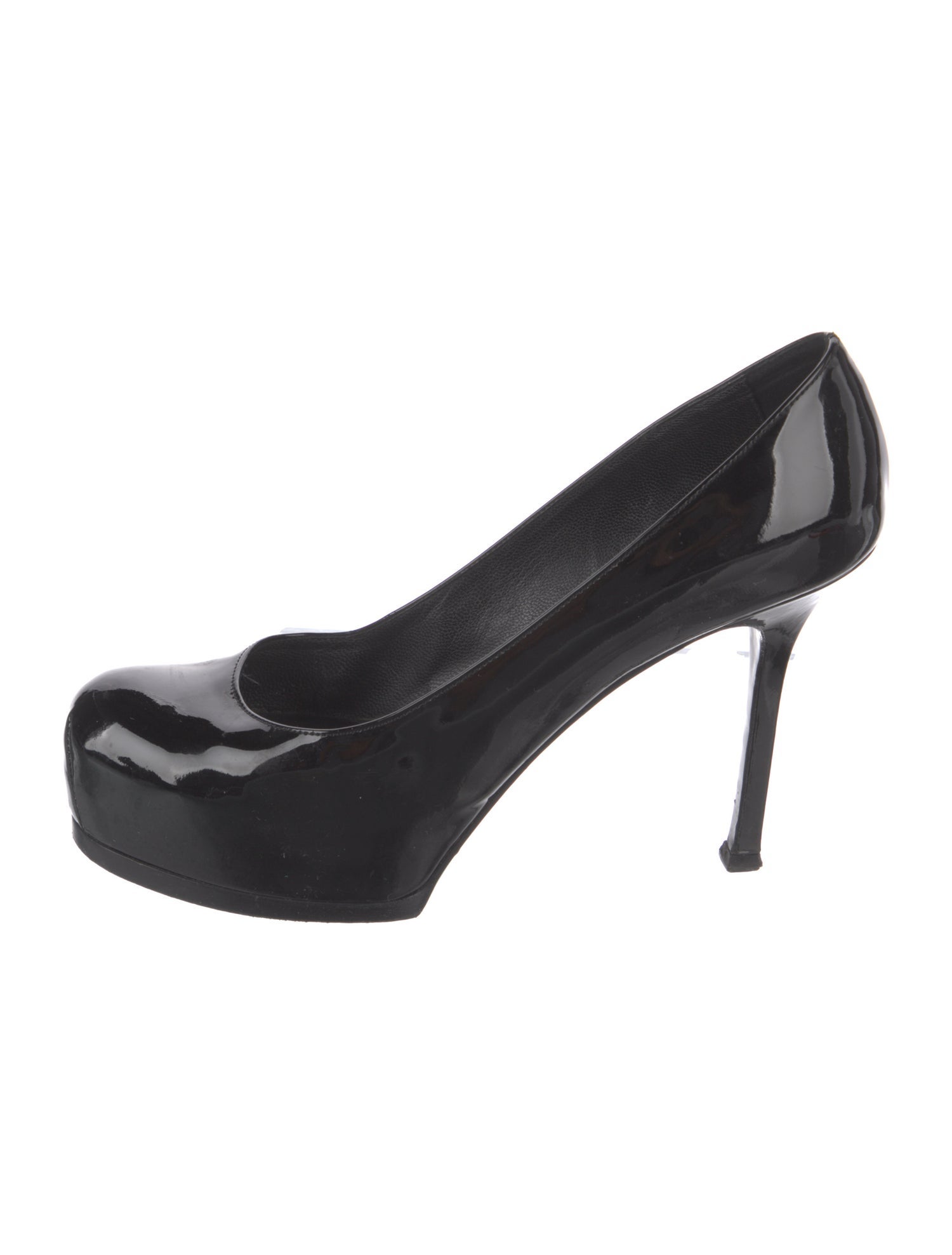 Yves Saint Laurent Rive Gauche Patent Leather Pumps