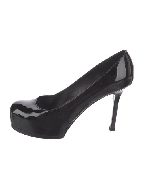 Yves Saint Laurent Rive Gauche Patent Leather Pumps