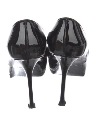 Yves Saint Laurent Rive Gauche Patent Leather Pumps