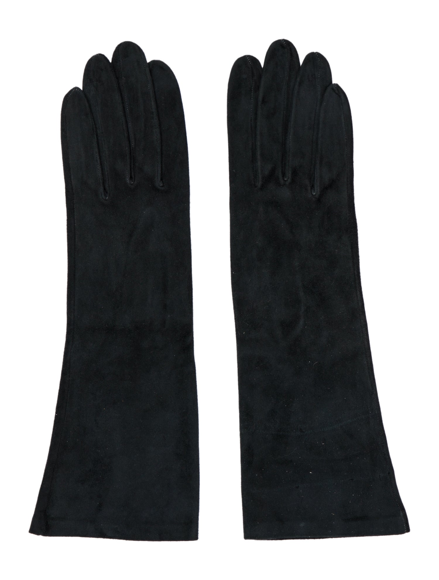Yves Saint Laurent Rive Gauche 70s Suede Long Gloves