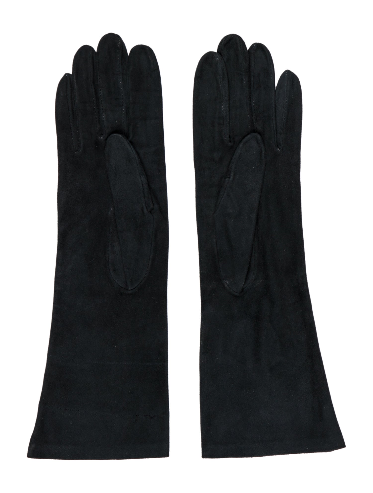 Yves Saint Laurent Rive Gauche 70s Suede Long Gloves