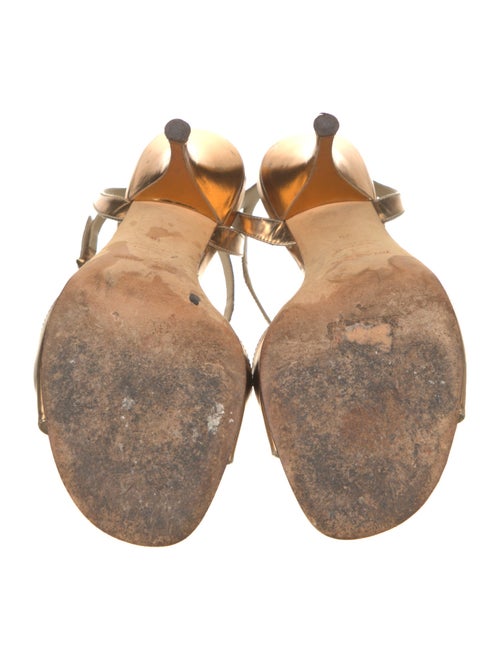 Yves Saint Laurent Leather T-Strap Sandals