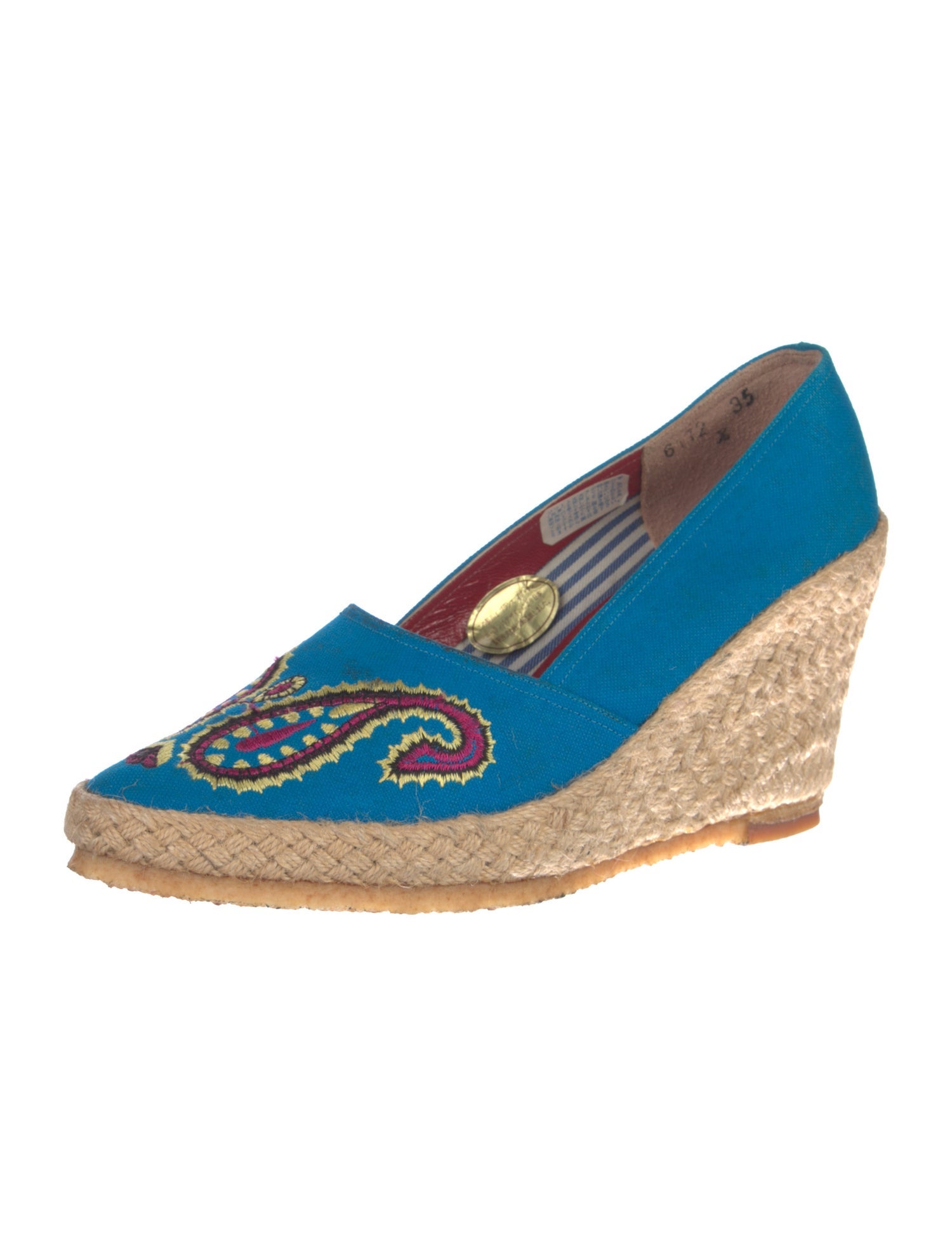 Yves Saint Laurent Vintage Canvas Espadrilles