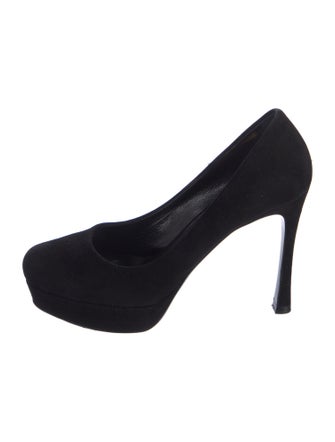 Yves Saint Laurent Rive Gauche Suede Pumps