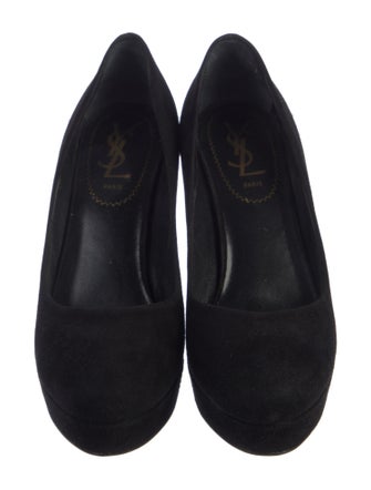 Yves Saint Laurent Rive Gauche Suede Pumps