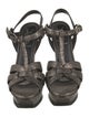 Yves Saint Laurent size 35.5 Leather T-Strap Sandals