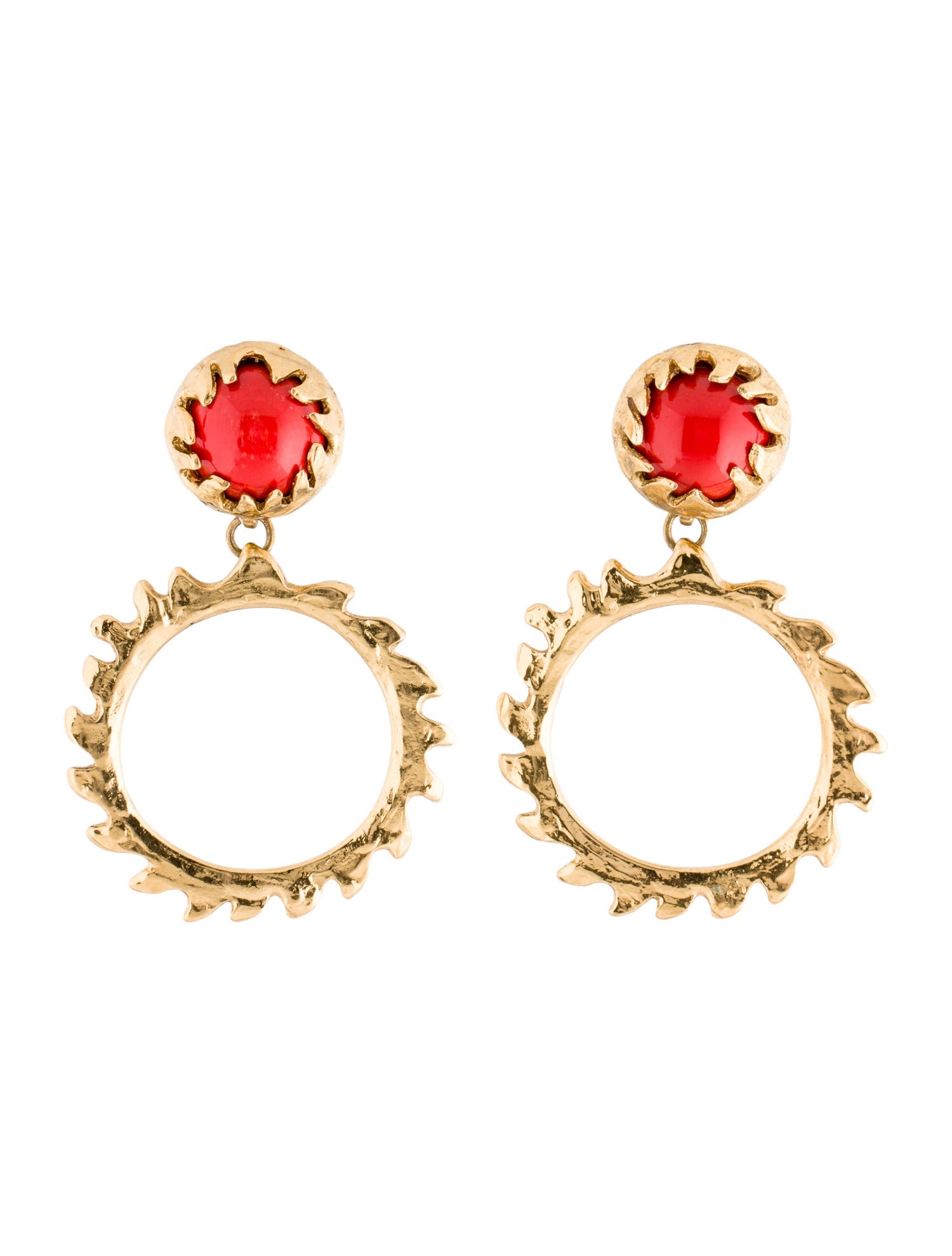 Yves Saint Laurent Vintage Resin Drop Earrings
