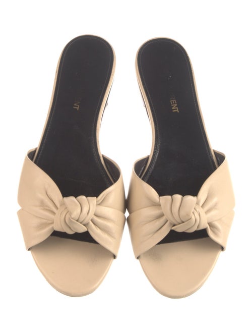 Saint Laurent Leather Slides