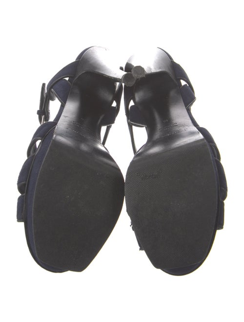 Yves Saint Laurent Suede T-Strap Sandals