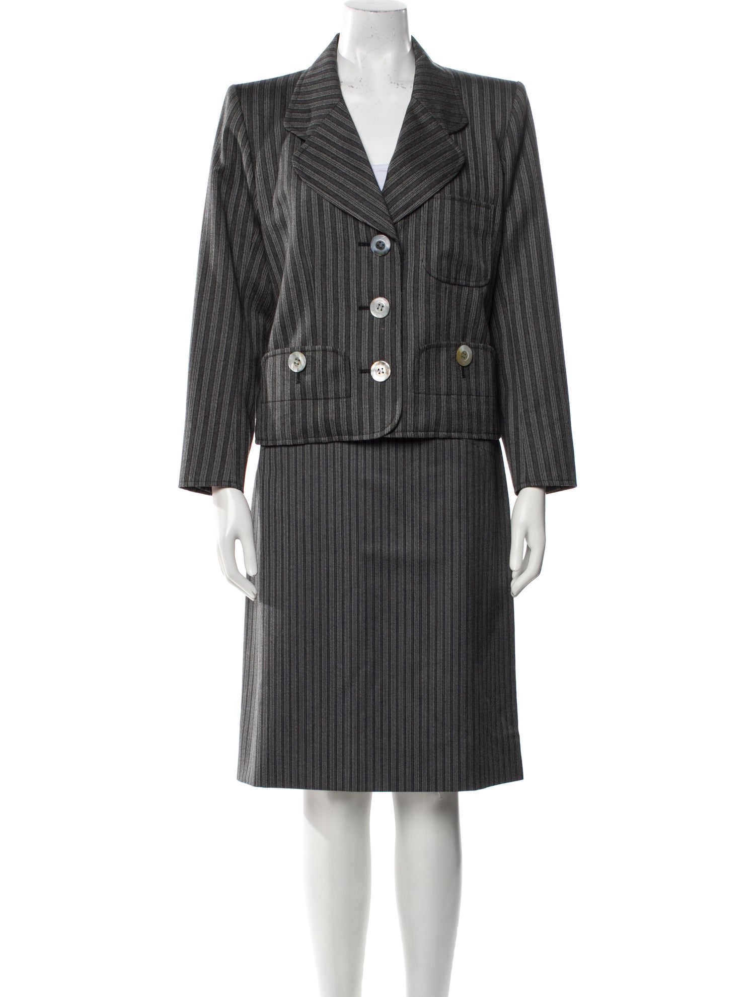 Yves Saint Laurent Rive Gauche Vintage Late 1980's - Early 1990's Skirt Set