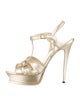 Yves Saint Laurent Metallic Tribute Sandals