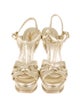 Yves Saint Laurent Metallic Tribute Sandals