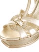 Yves Saint Laurent Metallic Tribute Sandals