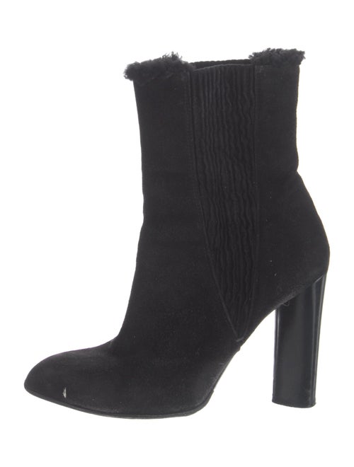 Yves Saint Laurent Suede Sock Boots