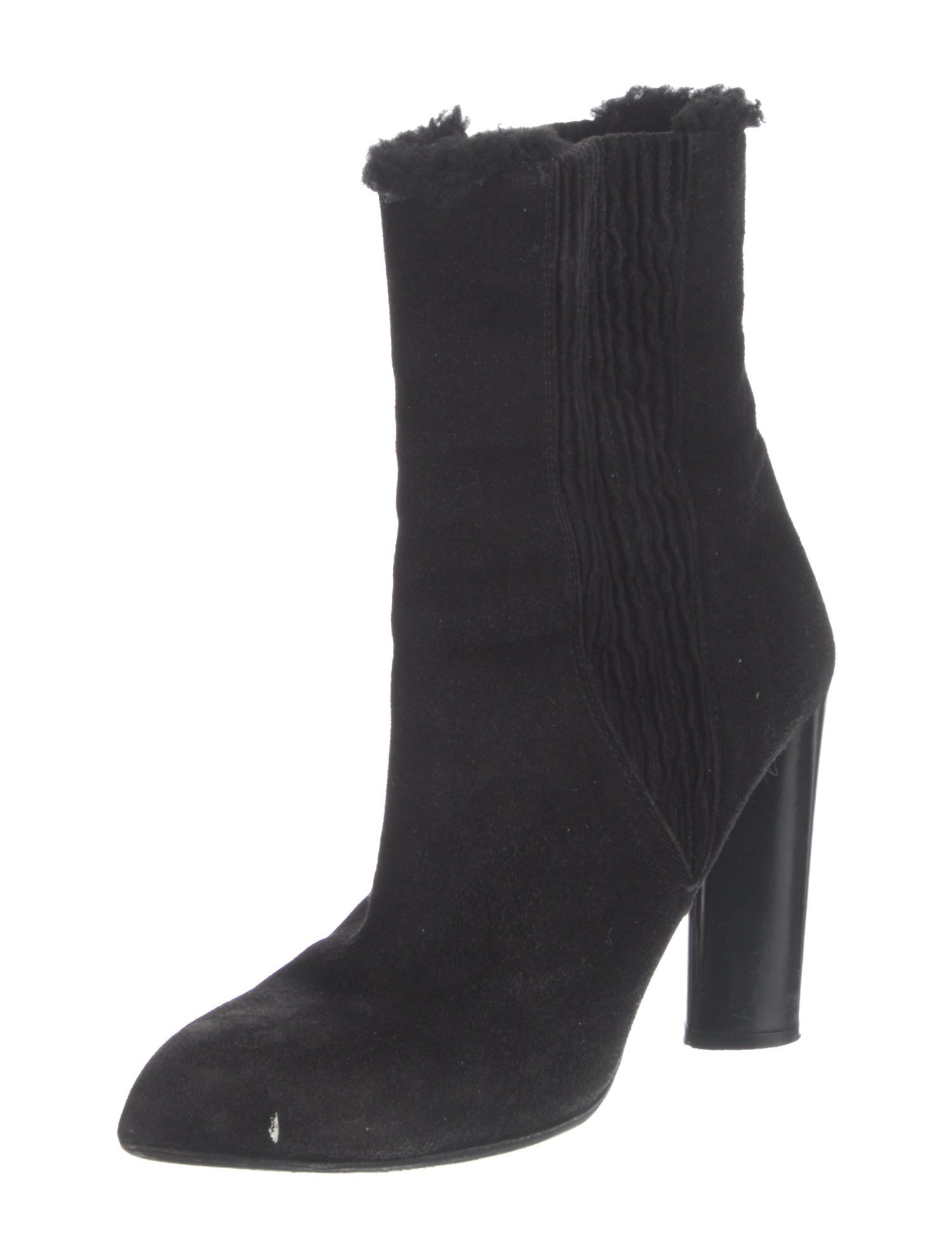 Yves Saint Laurent Suede Sock Boots