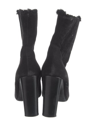 Yves Saint Laurent Suede Sock Boots