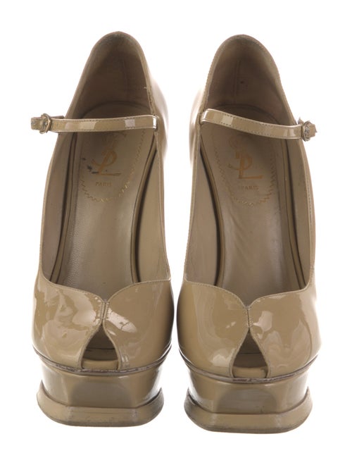 Yves Saint Laurent Rive Gauche Patent Leather Pumps